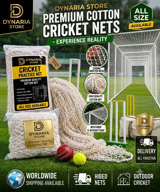 Premium Quality Cotton Cricket Practice Net – Indoor & Outdoor Training Net